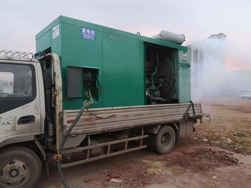 广州崇和花园第六期施工继续租用民扬250KW康明斯柴油发电机组